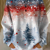 Alix - Christmas Sweater with Soft Tree Pattern
