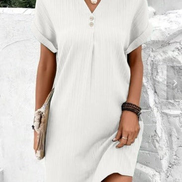 Carina - Spring Dress with V-Neck