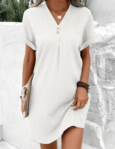 Carina - Spring Dress with V-Neck