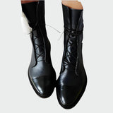 Leather orthopedic boots