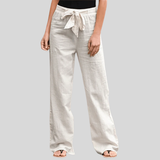 Joleen - Women's Relaxed Pants with Drawstring and Elastic Waist
