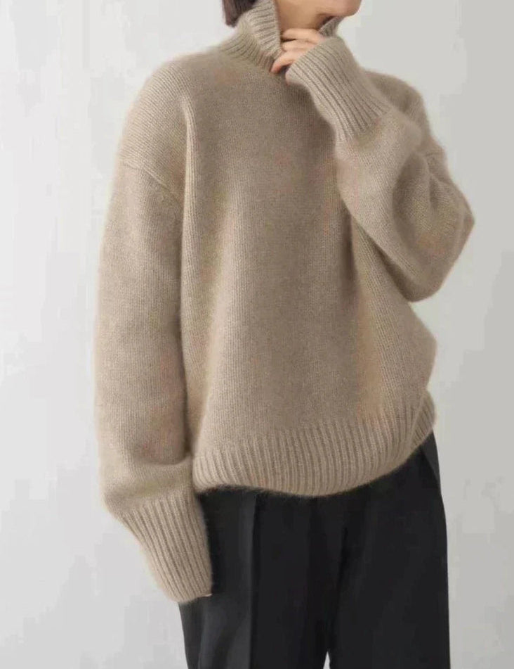 Amaya | Pull Col Roulé en Cachemire Luxueux