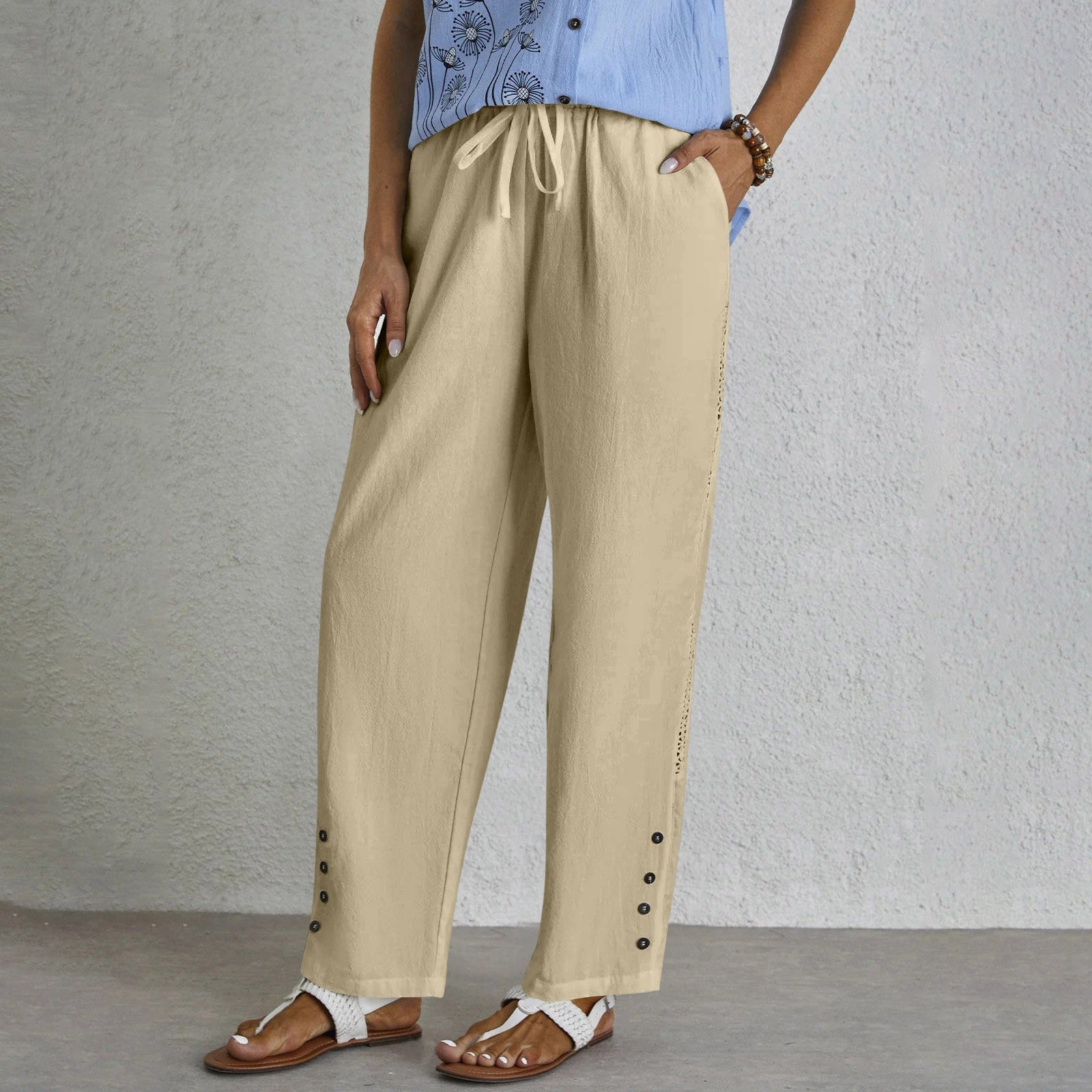 Shania - Relaxed Button Pants