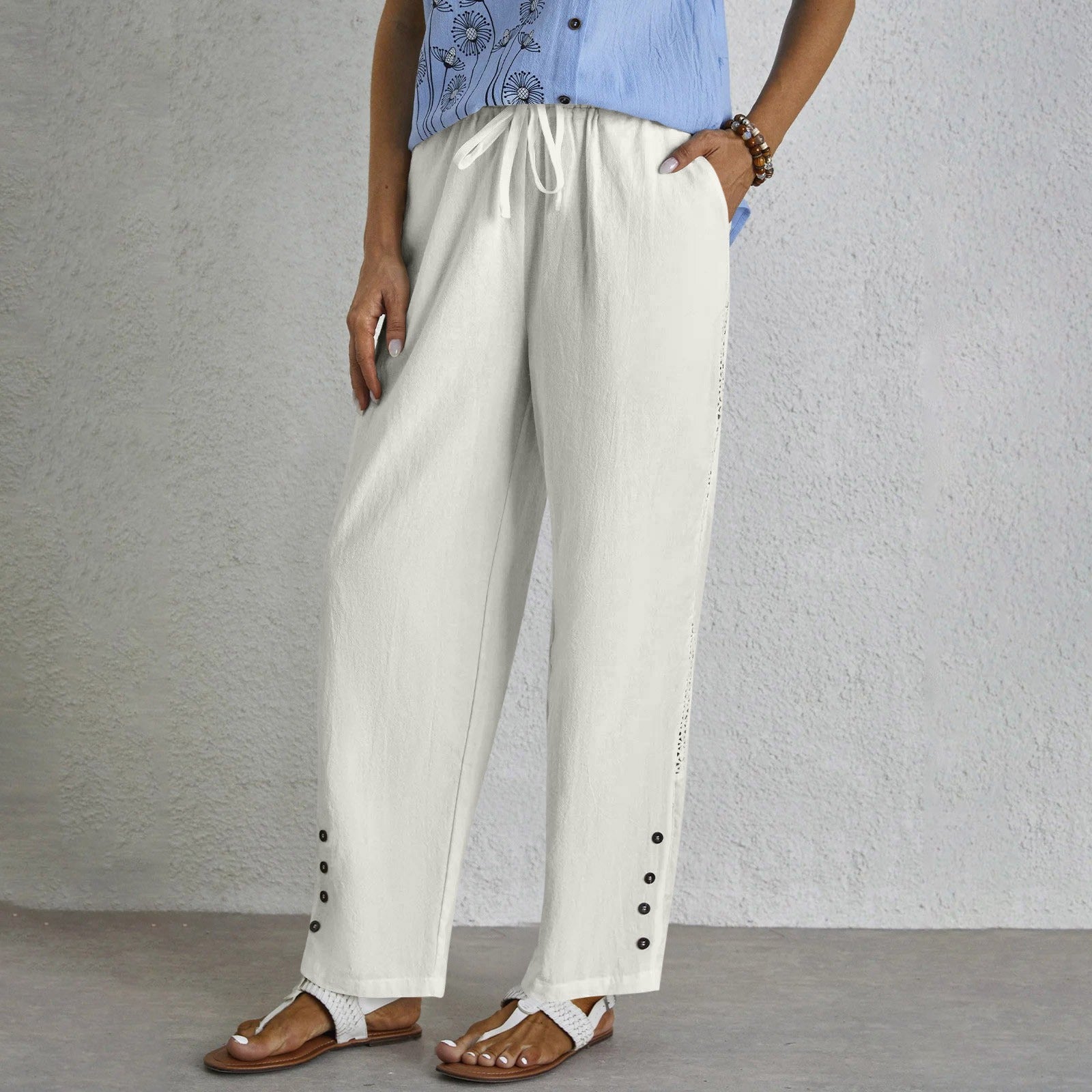 Shania - Relaxed Button Pants