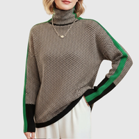 Eleanor | Luxury Herringbone Turtleneck