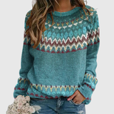 Regina | Retro Wave Pattern Sweater