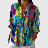 Rose™ | Elegant Blouse with Geometric Pattern
