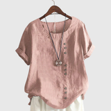 Elisavie | Comfortable Short Sleeve Blouse