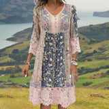 NAYA | MIDI BOHO LUXE FLUID DRESS