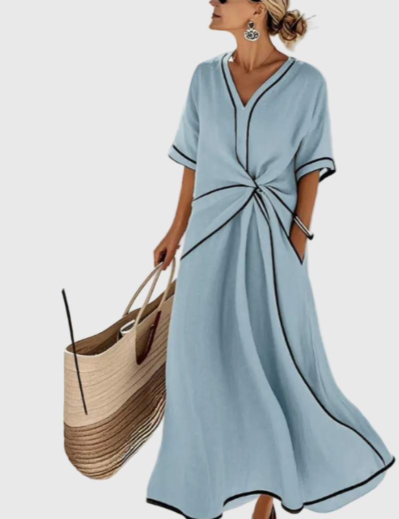 Helena | Draped Maxi Dress