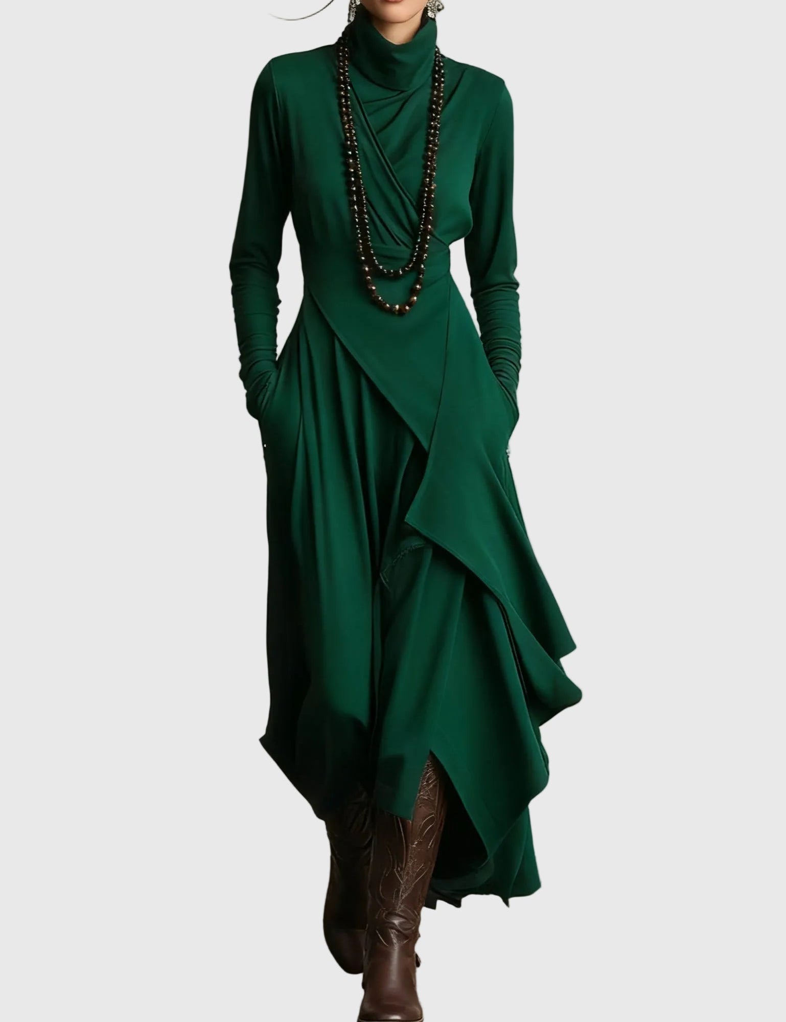 Violet | Pleated Maxi Dress