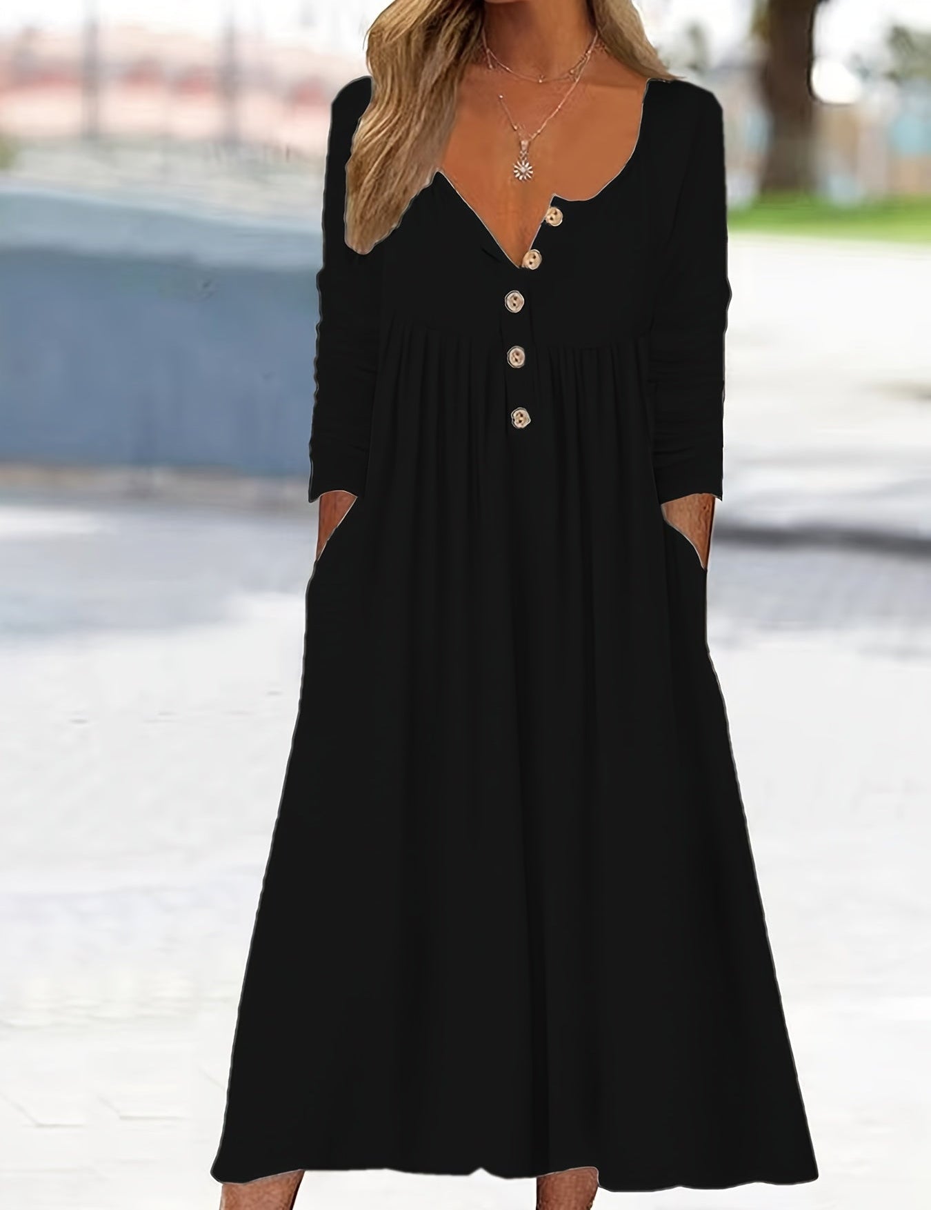 ZARA | MIDI BUTTON-DOWN DRESS