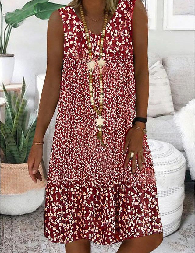 AYLA | SLEEVELESS V-NECK DRESS