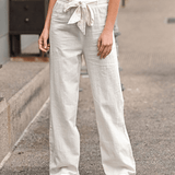 Joleen - Women's Relaxed Pants with Drawstring and Elastic Waist