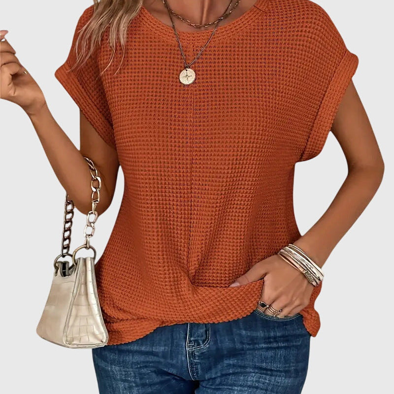 Isa™ | Elegant Blouse with Round Neck