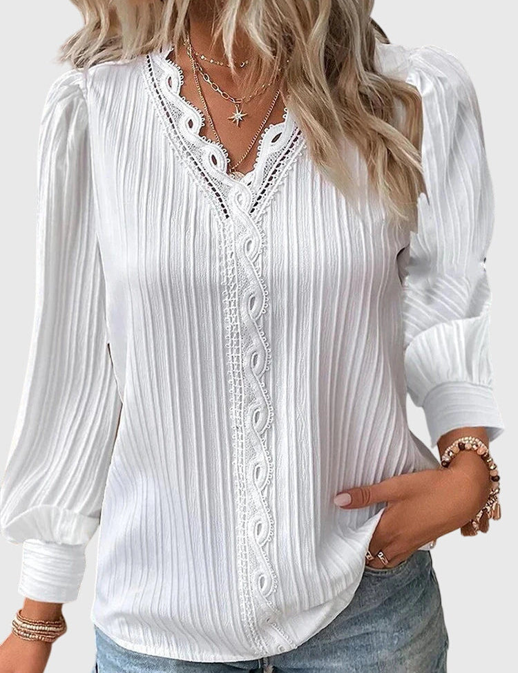 Andrea™ | Elegant Pullover Blouse