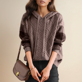 Emily | Hooded Braided Sweater