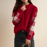 Emily | Hooded Braided Sweater