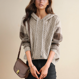 Emily | Hooded Braided Sweater