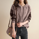 Emily | Hooded Braided Sweater