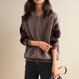 Emily | Hooded Braided Sweater