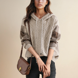 Emily | Hooded Braided Sweater