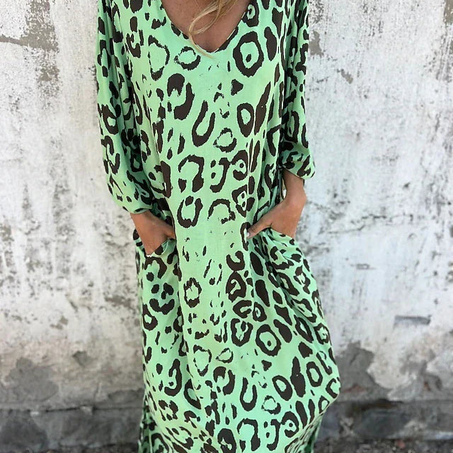 Jessa - Leopard Maxi Dress