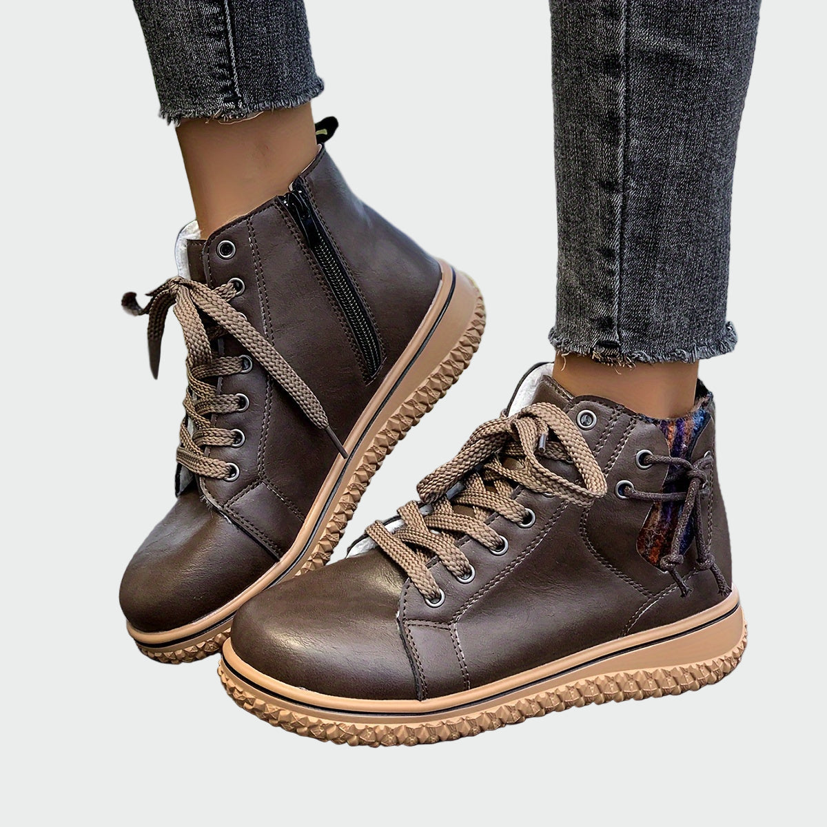 Leather Orthopedic Ankle Boots