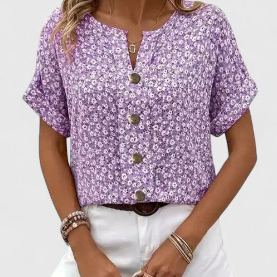 Sabine - Elegant Floral Summer Top