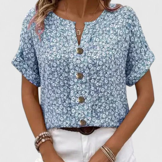 Sabine - Elegant Floral Summer Top