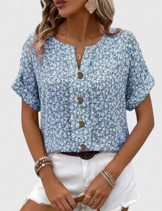 Sabine - Elegant Floral Summer Top