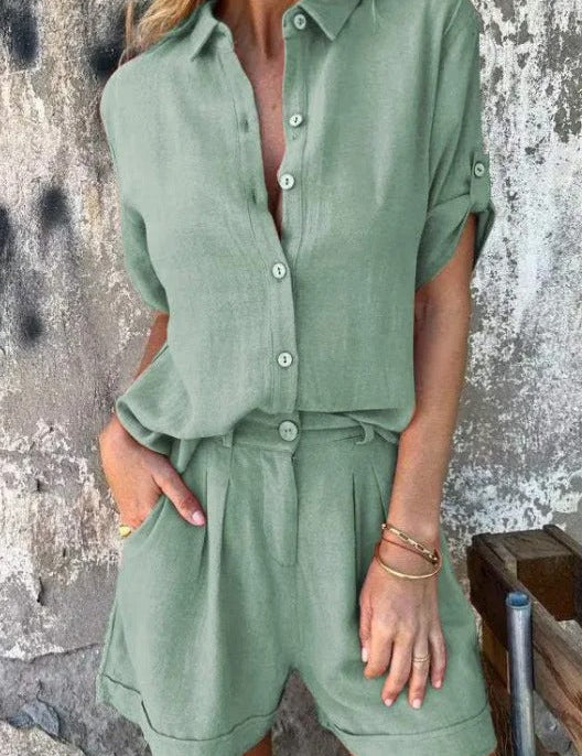 Melda - Ensemble Boutonné Aéré