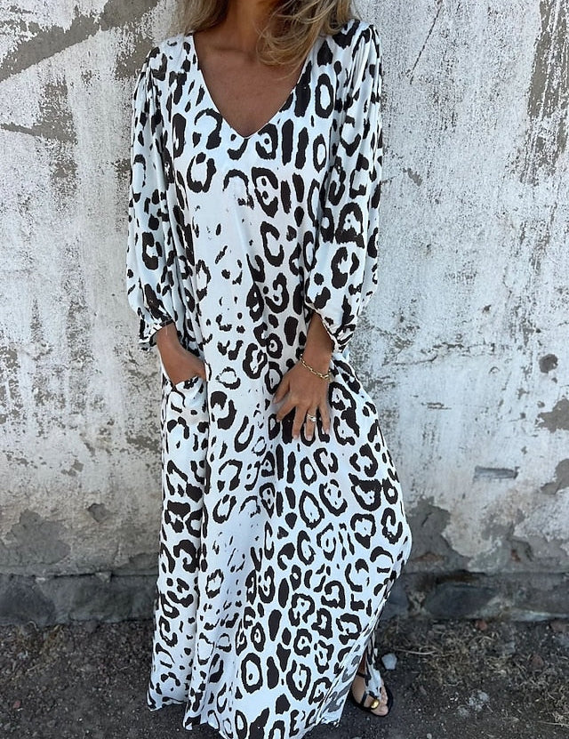 Jessa - Leopard Maxi Dress