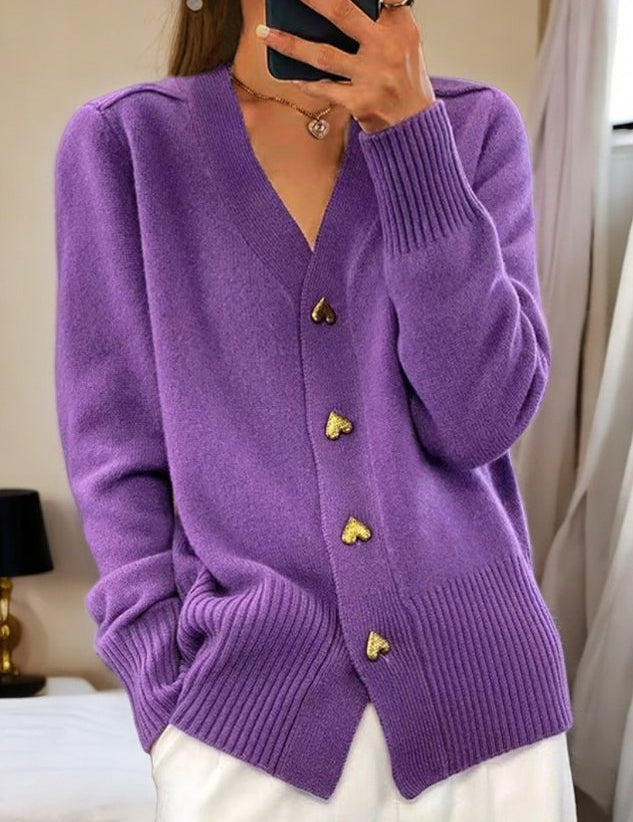 Amy | Cardigan Élégant en Maille