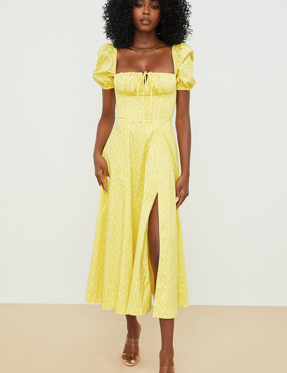 Aviana - Puff Sleeve Bloom Dress