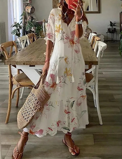 Michaela - Boho Dress with Belly Coverage