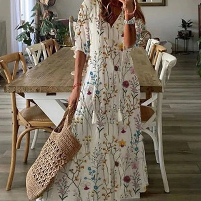 Michaela - Boho Dress with Belly Coverage