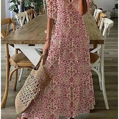 Michaela - Boho Dress with Belly Coverage