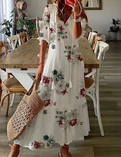 Michaela - Boho Dress with Belly Coverage