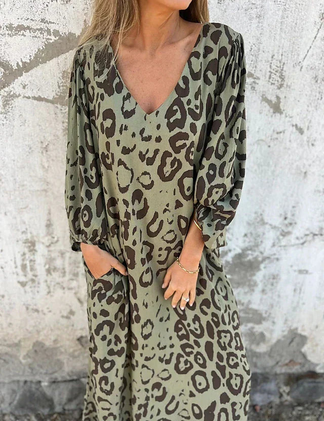 Jessa - Leopard Maxi Dress