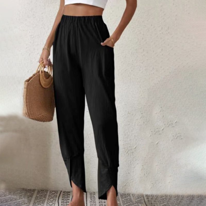 Essari - Split Hem Pants
